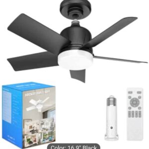 16.9 Inches Ceiling Fan with Light with remote