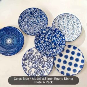 8.5 inches Round Ceramic Dinner Plates(each)