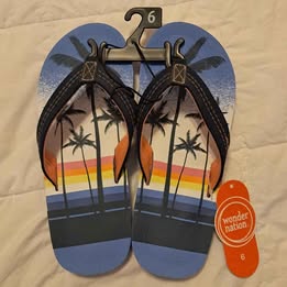 Beach Slippers(Sizes 6 & 7)