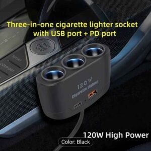 3 in 1 Cigarette Lighter Charger